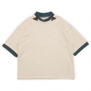 LQUARTET<br>REINFORCEMENT OF THE NECK TIGHTLY WOVEN JERSEY RINGER T