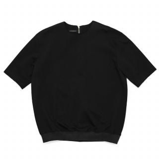 my beautiful landlet<br>CARDBOARD KNIT BACK ZIP T-SHIRT