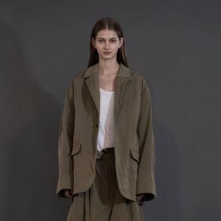 my beautiful landlet<br>POLYESTER YARN DYED GABARDINE OVERSIZE JACKET
