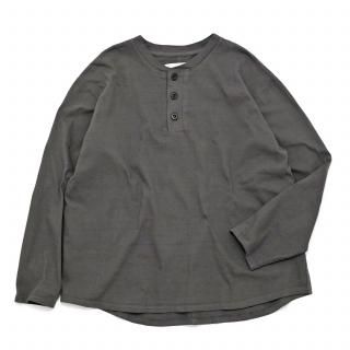 VOAAOV<br>HEAVY JERSEY GARMENT DYE Henry L/S T-Shirt