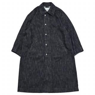 VOAAOV<br>RANDOM CRUNCH DENIM Long Coat - wash 