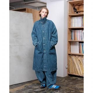 VOAAOV<br>RANDOM CRUNCH DENIM Long Coat - used