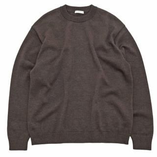 ATON<br>WOOL WASHI CREWNECK SWEATER

