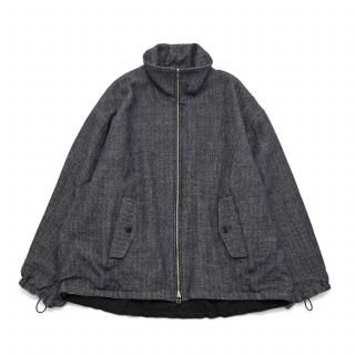 VOAAOV<br>WOOL LINEN HERRINGBONE Blouson