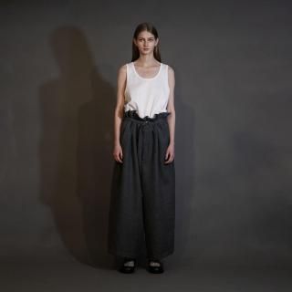 my beautiful landlet<br>BISHU WOOL WIDE BELT PANTS