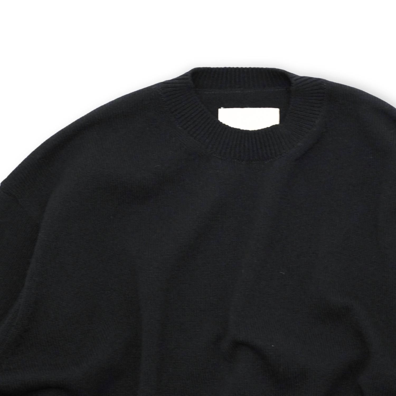 yokosakamoto ラムウールラグランニット　 ブラックM 美品 yokosakamoto ラムウールラグランニット ブラックM 美品 YOKO