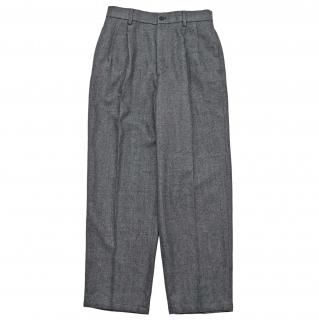 ATON<br>LINEN WOOL TWILL LOOSE FIT PANTS