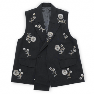 Dhruv Kapoor<br>HANDCRAFTED MARIGOLD BLAZER VEST