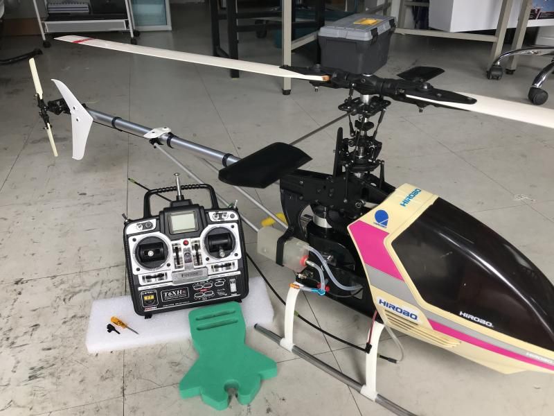 ラジコンヘリ ジャイロ 双葉 新品未使用 ラジコンヘリ GOOSKY RS4 ジャイロをFUTABA CGY755に変えた飛び