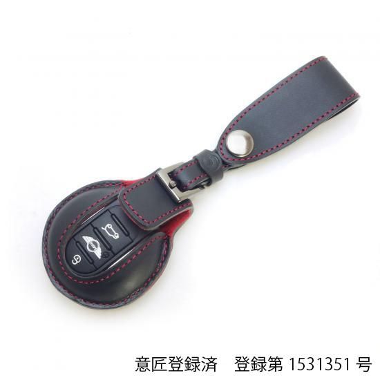 buzz mini キーホルダー BMW MINI F型用 ループバンドレザー