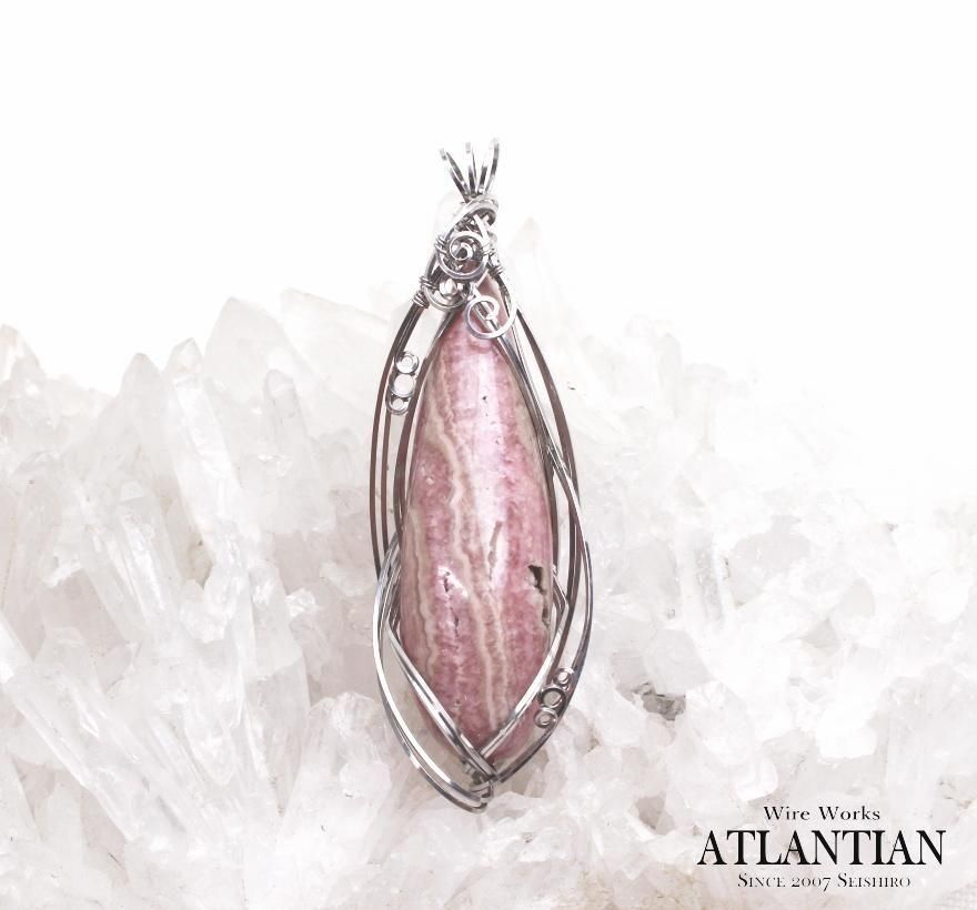 レムリアンシードクリスタルのワイヤージュエリー 希少石【レムリアン