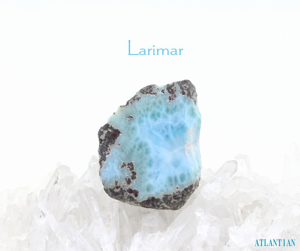 ラリマーAAA両面磨き原石（27.4g・つやあり） - 天然石・ワイヤーアクセサリー・癒し雑貨 ATLANTIAN