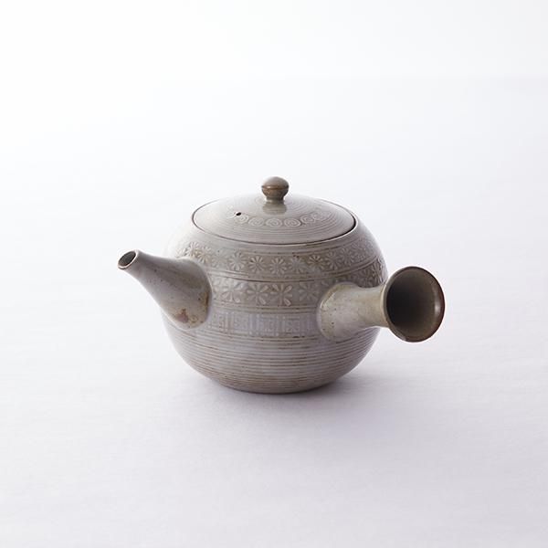 急須 黒三島 丸 - 京都の陶器・清水焼の専門店 / 東哉(とうさい)