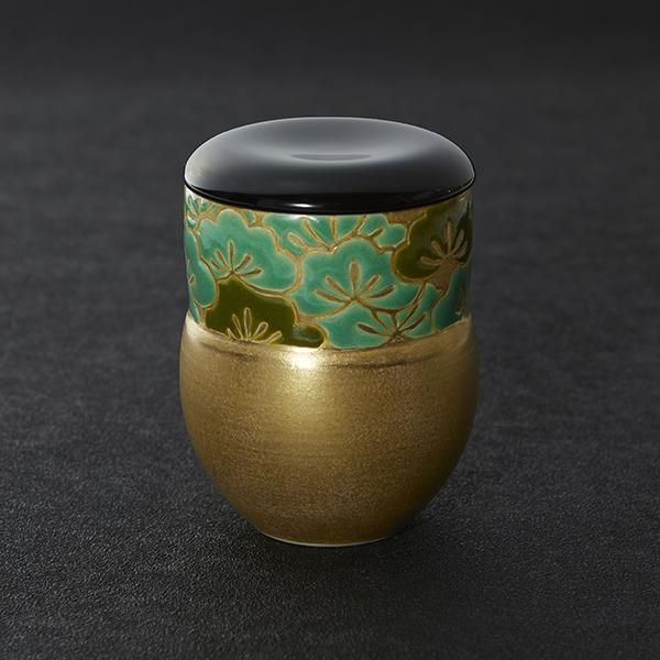 最高級のスーパー - ぬり蓋付 老松 仁清 替茶器 京都の陶器・清水焼の専門店 東 / アンティーク雑貨