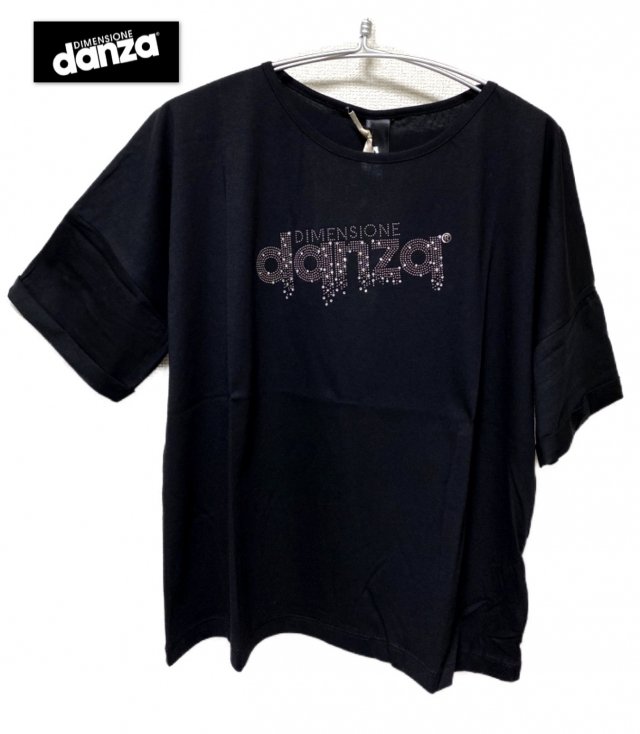 DIMENSIONE danza ロゴラインストーンTシャツ-