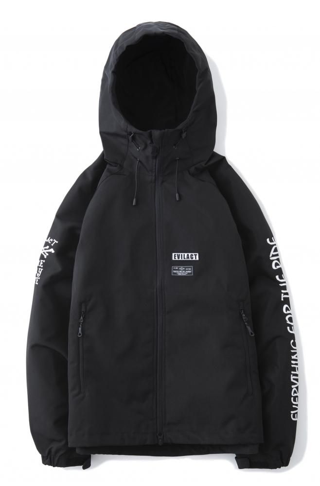 EVILACT  Double Crossbone Shell Parka