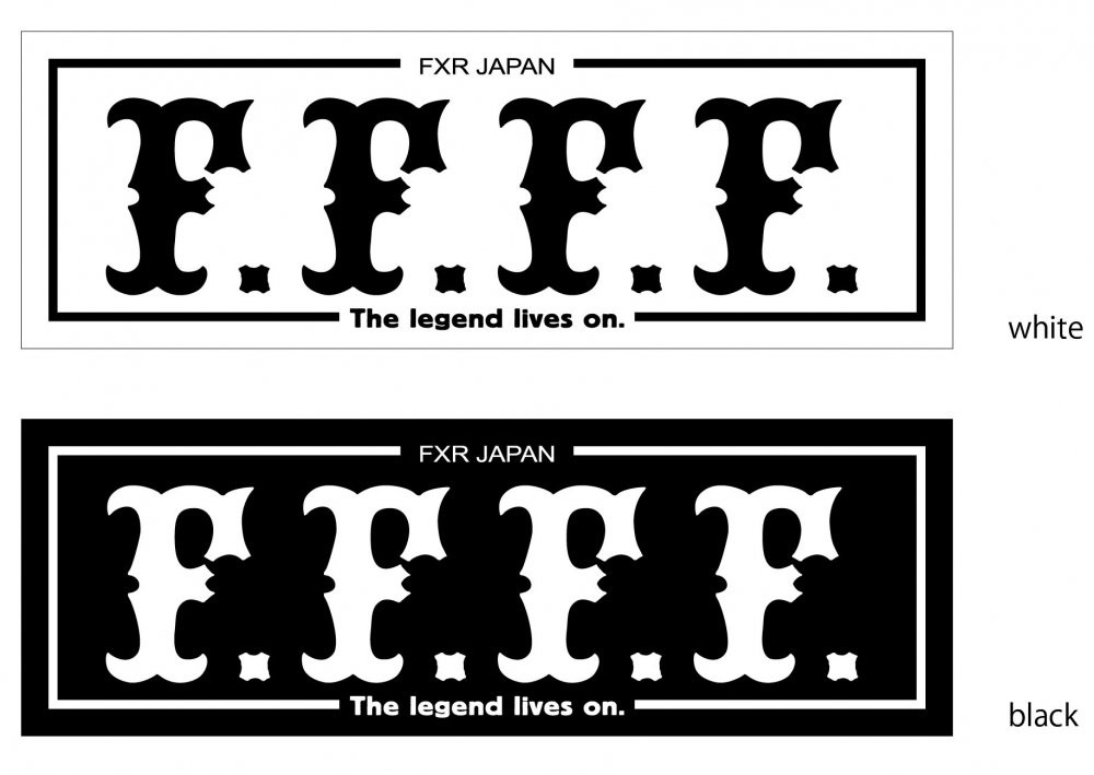 FXR JAPAN×EVILACT F.F.F.F. sticker  L
