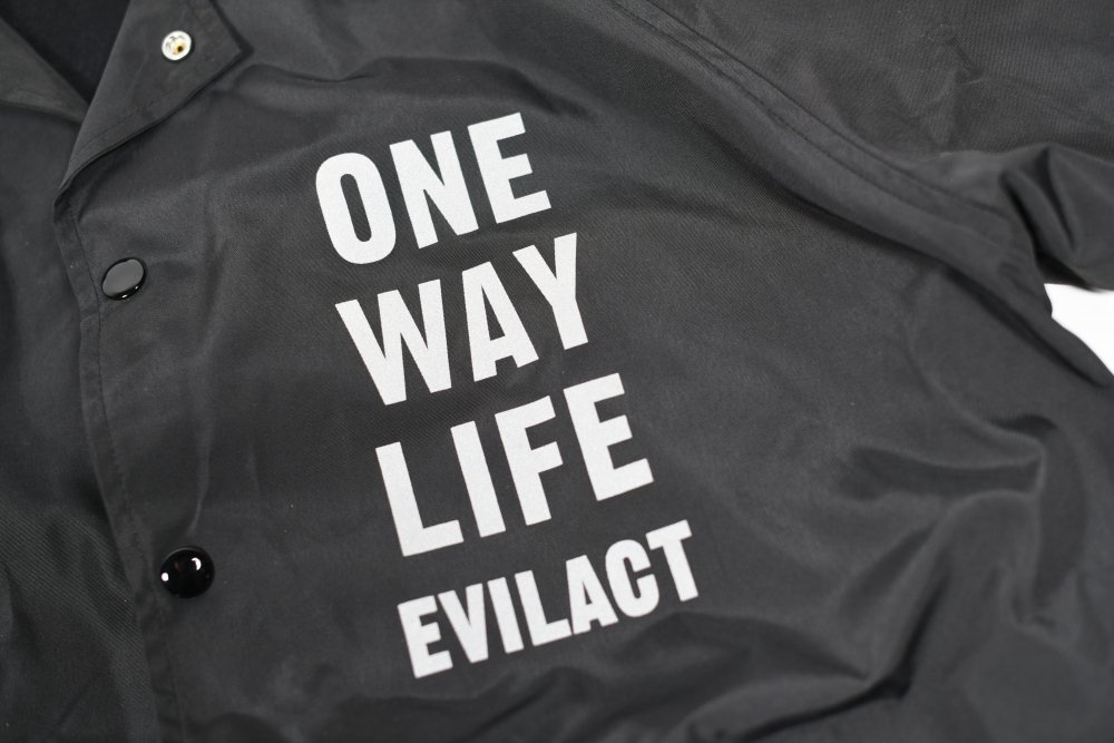 EVILACT Reflective O.W.L. Coach Jacket / black - EVILACT ONLINE STORE