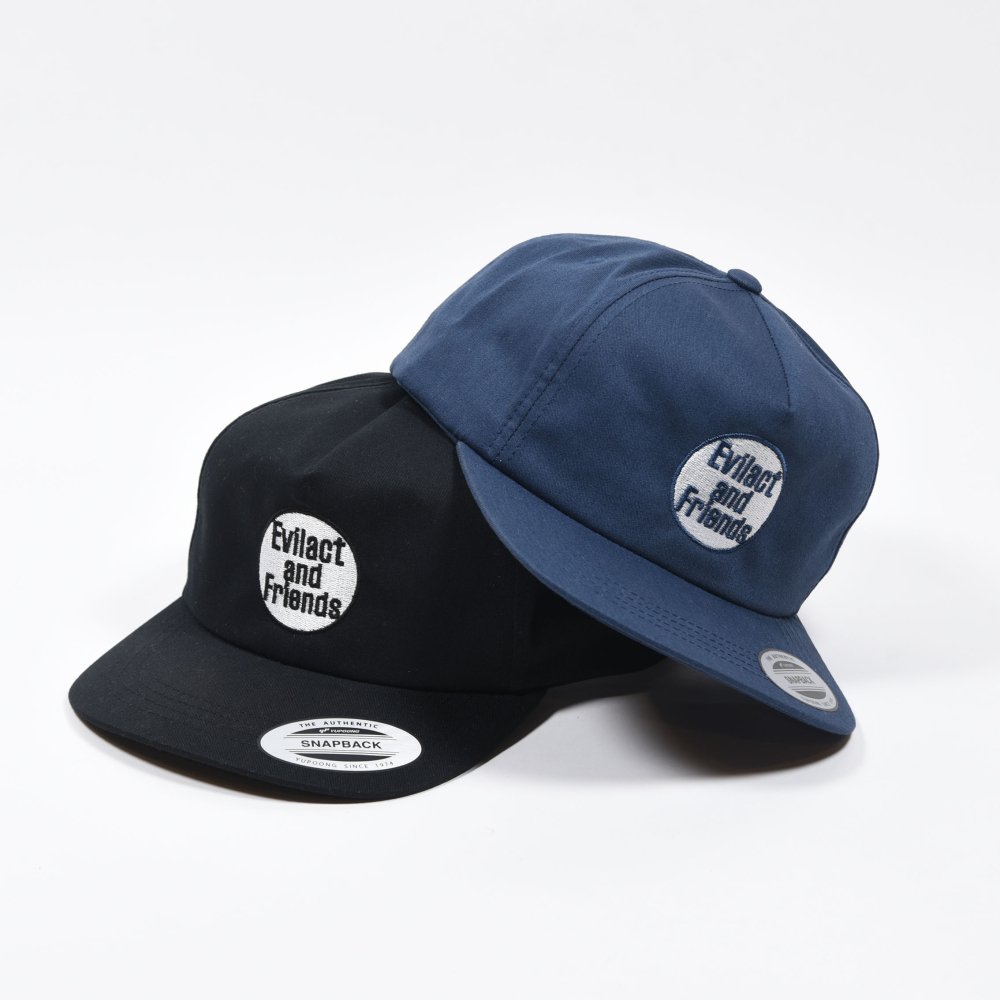 <img class='new_mark_img1' src='https://img.shop-pro.jp/img/new/icons1.gif' style='border:none;display:inline;margin:0px;padding:0px;width:auto;' />EVILACT Factory snap back cap “and Friends”