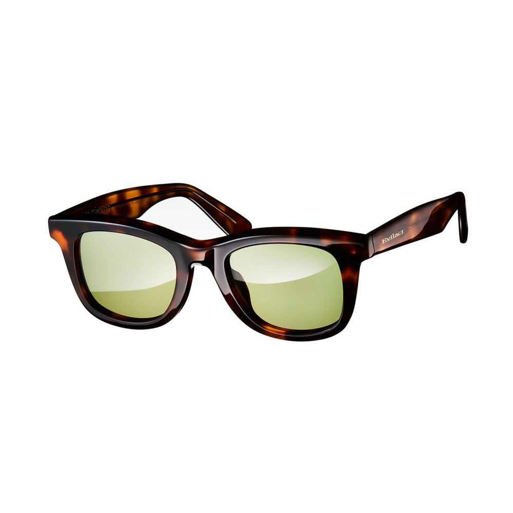 FLANDERS brown tort. x antique clear / green lens
