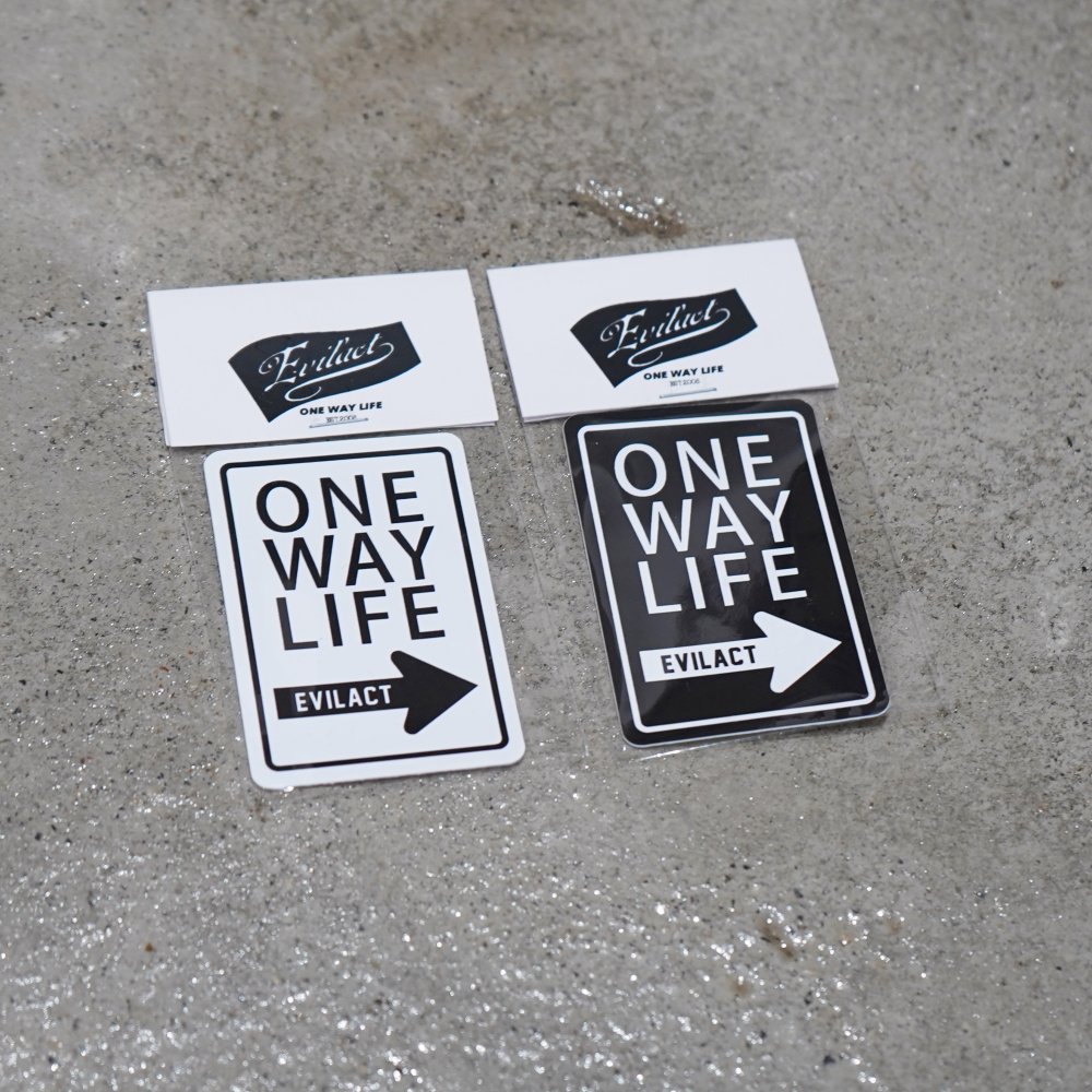 EVILACT ONE WAY LIFE SIGN sticker S