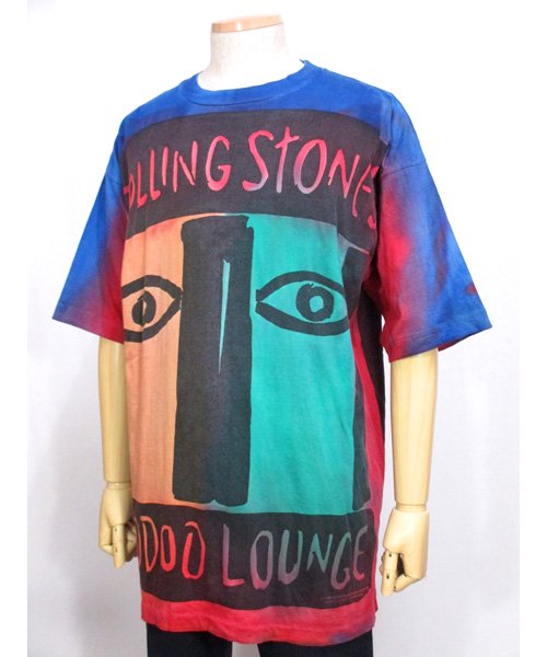 【希少入手困難】90s ローリングストーンズ　Tシャツ　デカロゴ　タイダイ　L三児のパパの古着屋さんです
