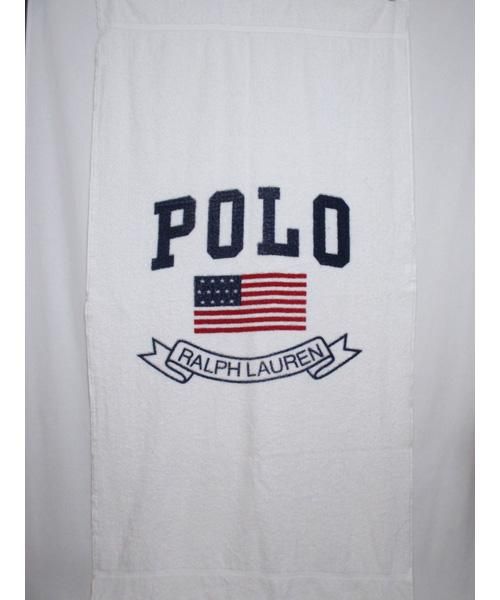 【USA製・新品】POLO 星条旗ビーチタオル 90s POLO Ralph Laurenビーチタオル星条旗 USA製- 古着屋Chum