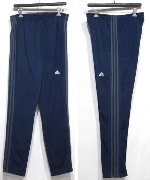 Adidasジャージパンツ テーパード ネイビー 刺繍ロゴ Lサイズ 古着屋chum Adidasジャージパンツ テーパード ネイビー 刺繍ロゴ Lサイズ 古着屋chum