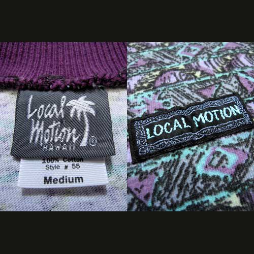 90年代 古着 Local motion 総柄Tシャツ アメリカ製 Mサイズ - 古着 通販 ビンテージ Chum online shop 古着屋  チャム