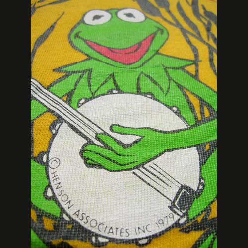 古着 70年代カーミットTシャツ・セサミストリートKERMIT Mサイズ