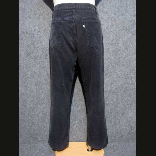 古着 80's Levi'sリーバイス519コーデュロイパンツ 黒USA製 W33 - 古着