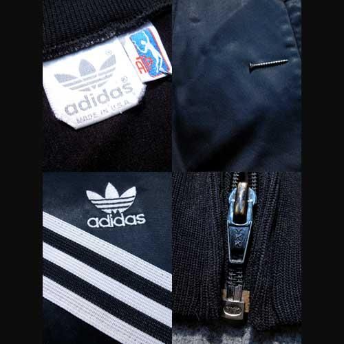 古着 アディダスATPジャージUSA製・adidas黒×白80年代 Mサイズ 古着 アディダスATPジャージUSA製・adidas黒×白80年代 Mサイズ