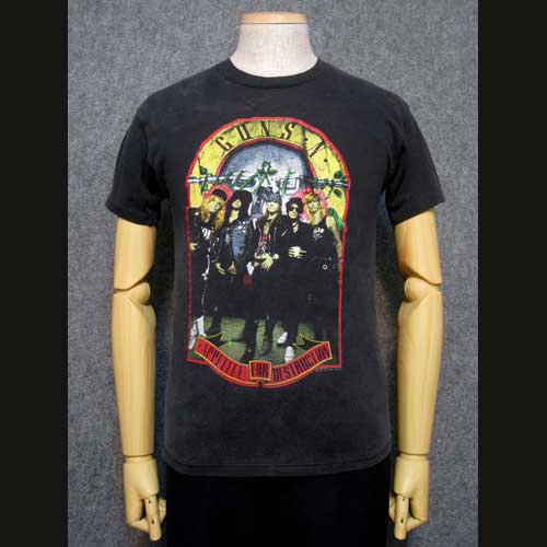ガンズアンドローゼズGunsNガンズアンドローゼズ GUNS’N’ROSES Tシャツ ビンテージ 1989年
