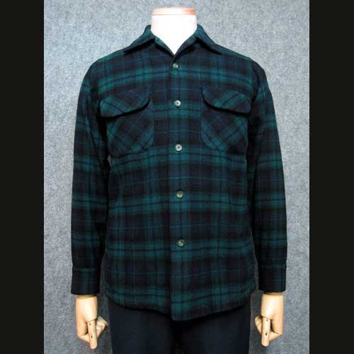 ヴィンテージ古着 60年代PENDLETONウールシャツ・ブラックウォッチ柄 Sサイズ - 古着 通販 メンズ・レディースの古着屋Chum