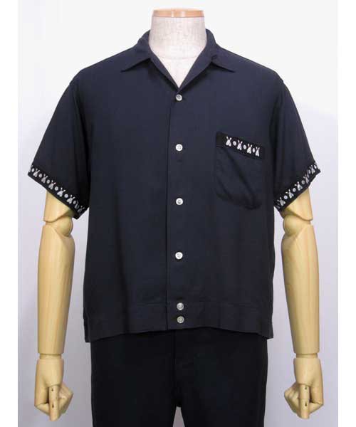 ヴィンテージ６０年代ボーリングシャツ黒 - 古着 通販メンズ