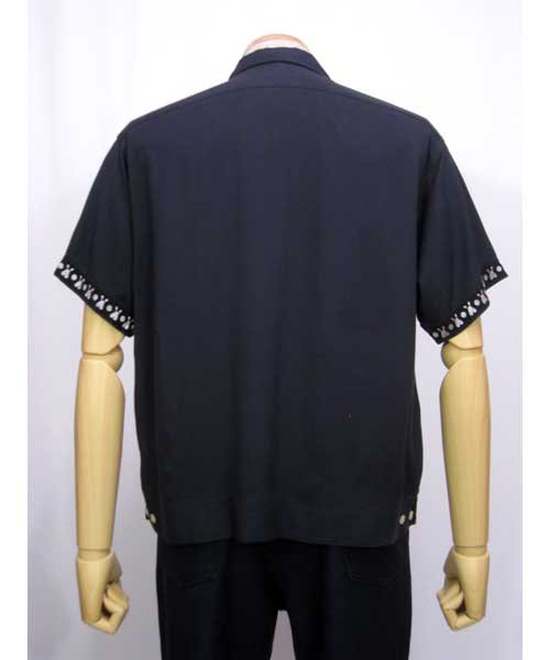 ヴィンテージ６０年代ボーリングシャツ黒 - 古着 通販メンズ 