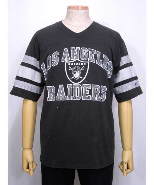 NFL LOS ANGELES RAIDERS ロサンゼルスレイダーズ 両面プリント スポーツプリントTシャツ メンズXL /eaa316991