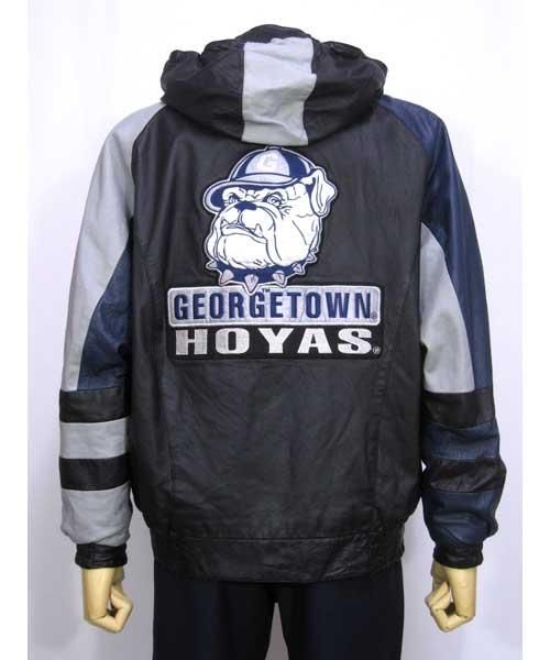 ジョージタウン・ホヤスGeorgetown HOYASカレッジレザースタジャン ...