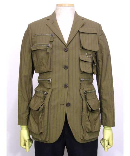 ジャンポール・ゴルティエJean Paul GAULTIERジップデザインスーツジャケット（テーラード） - 古着 通販メンズ・レディースの古着屋Chum（チャム）