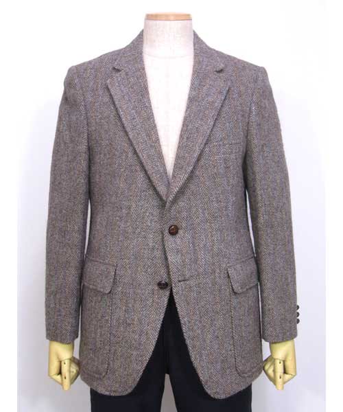 ハリスツイード２bテーラードジャケット Harris Tweedスーツ メンズの古着屋通販chum チャム