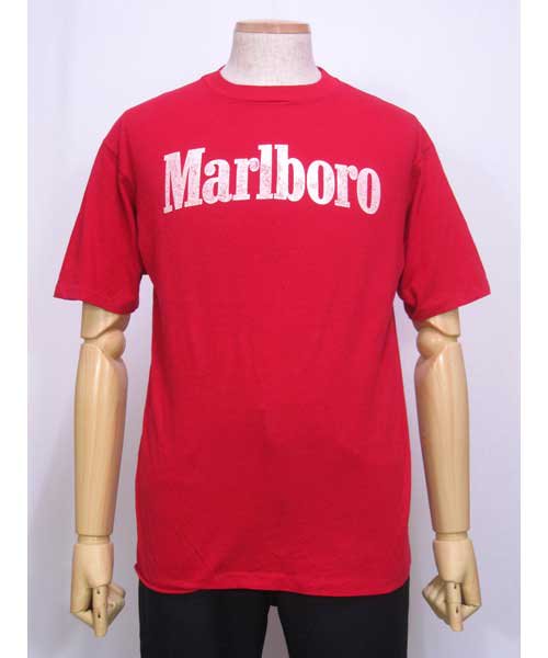古着マルボロ赤プリントTシャツ８０年代タバコ- 古着通販Chum
