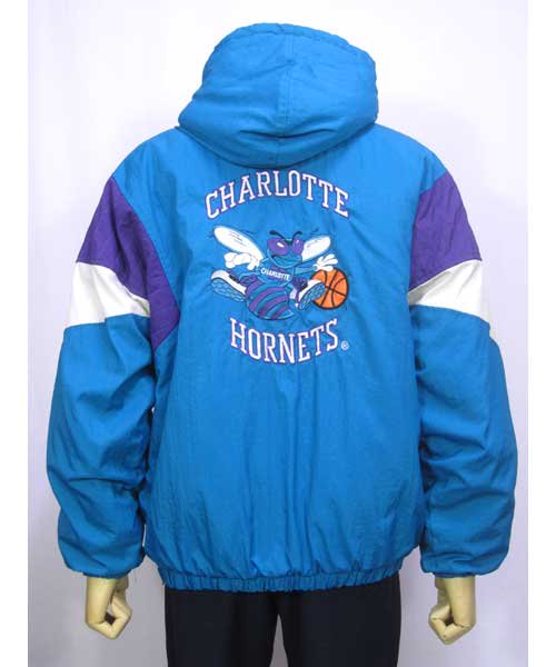 古着STARTERシャーロット・ホーネッツNBA中綿入りジャケット90年代 