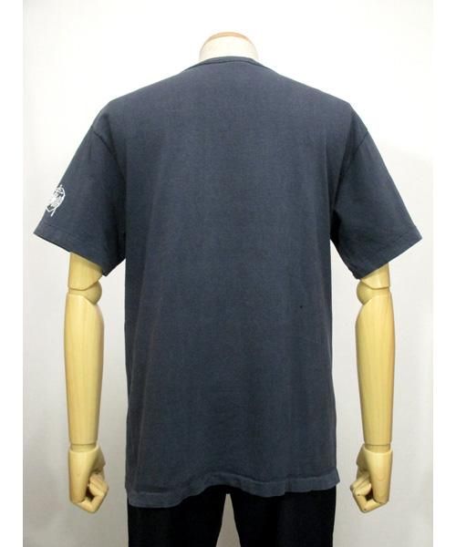 [us製]stussy tシャツ　古着 古着STUSSYユニオンジャック4都市プリントTシャツ90年代USA製