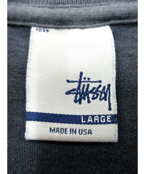 古着STUSSYユニオンジャック4都市プリントTシャツ90年代USA製
