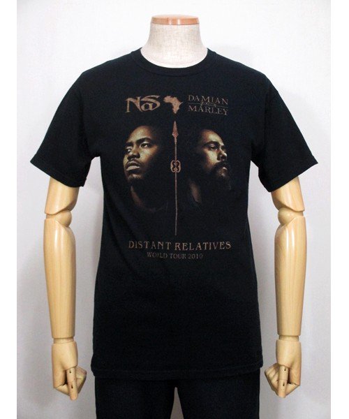 古着Nas×Damian MarleyプリントTシャツ DISTANT RELATIVES-古着屋Chum