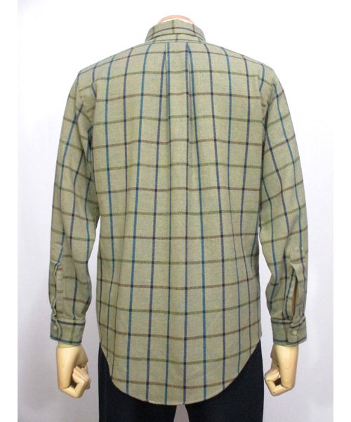 古着DONEGALボタンダウンウールシャツ Mサイズ 60～70年代- 古着屋Chum