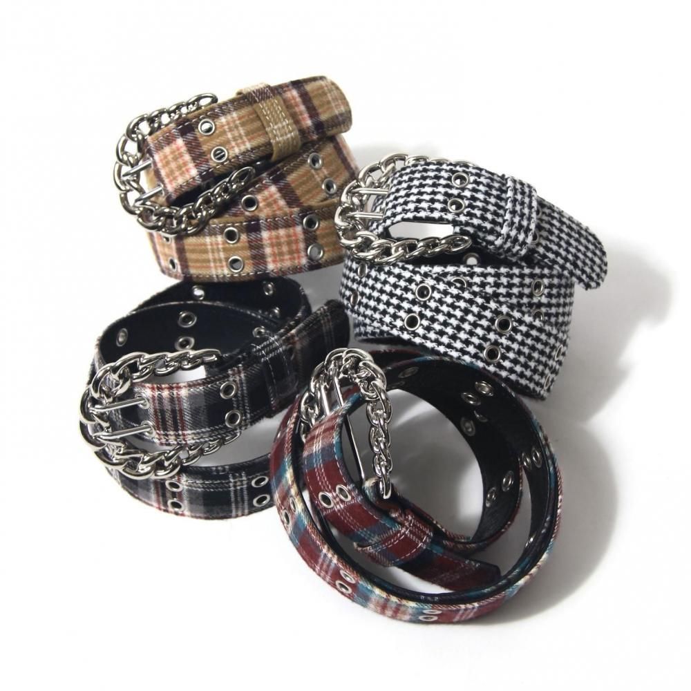 afb　FLANNEL CHECK BELT Mサイズ　店舗限定 FLANNEL CHECK BELT – AFB