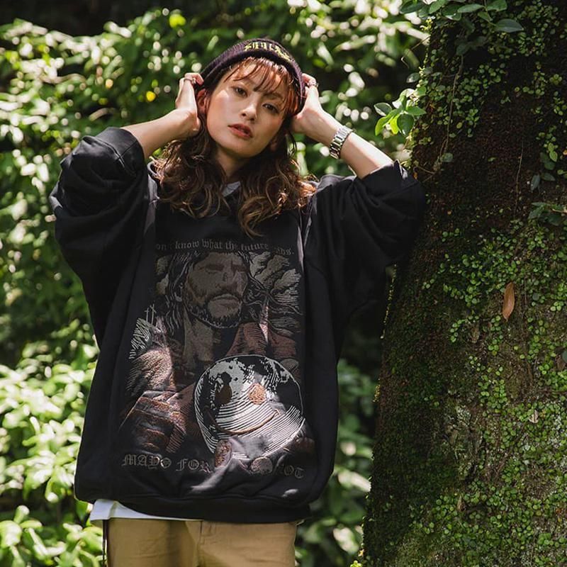 新品未使用　希少　MAYO メイヨー　刺繍　パーカー　XL 黒　定価36300円 MAYO 刺繍パーカーXL