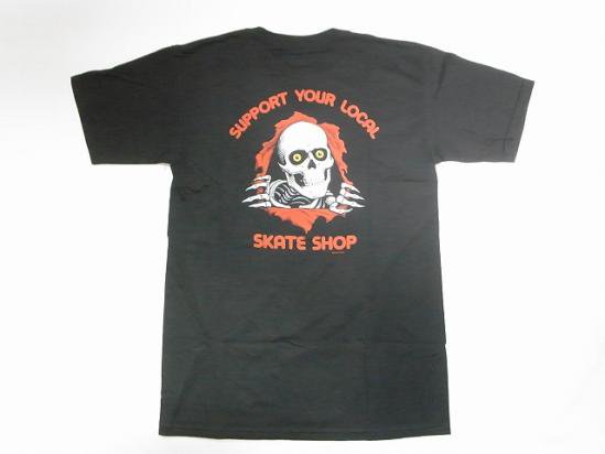 POWELL PERALTA パウエル リッパー RIPPER SUPPORT YOUR LOCAL Tシャツ