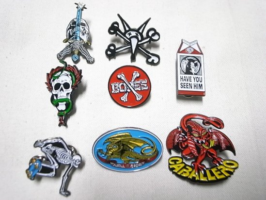 POWELL PERALTA パウエル PINS ピンズ ピンバッチ 8個セット - JONNY